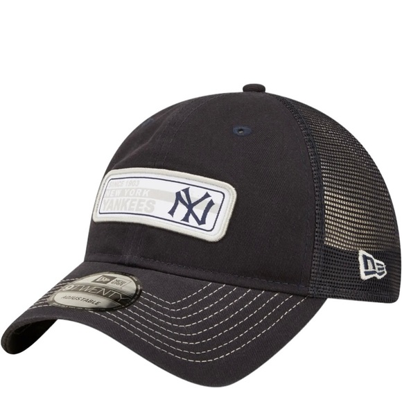 New Era New York Yankees 9TWENTY Adjustable Snapback Hat Cap Navy Blue OSFM - Picture 3 of 5